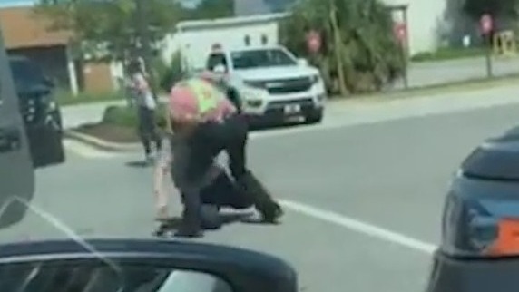 WATCH: Chick-fil-A worker in Florida tackles carjacker outside restaurant in viral video